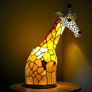 Moktan Sabai Tiffany Style Animal Table Lamp Stained Glass Art Light E26/E12 Decorative