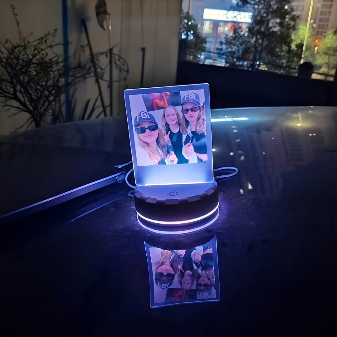 Moktan Sabai Custom Photo LED Night Light – Personalized Table Lamp Gift for Girlfriend or Women