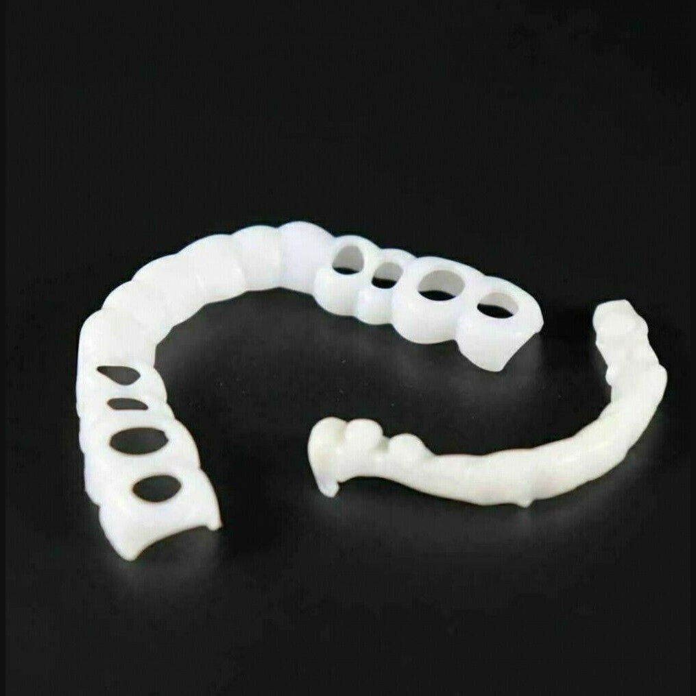 Moktan Sabai LumaGrin Snap-On Veneers Upper & Lower Teeth, Removable Smile Cover Upper & Lower Teeth