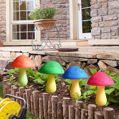 Solar Mushroom Garden Lights Outdoor, 8 LED Decorative Landscape Lights IP65 Waterproof