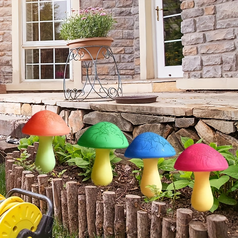 Moktan Sabai Solar Mushroom Garden Lights Outdoor, 6 LED Decorative Landscape Lights IP65 Waterproof