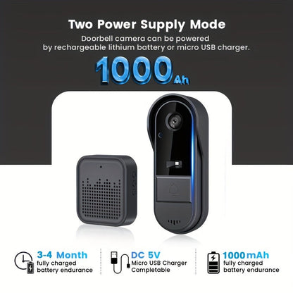 Best Doorbell Camera Smart WiFi Video 2-Way Audio with Motion Detection