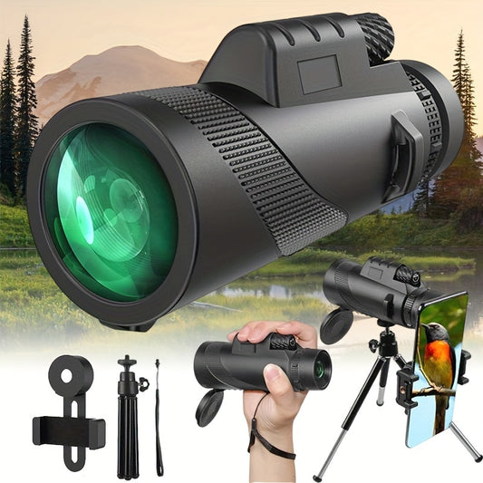 10x42 Monocular Telescope for Adults, HD Portable Scope for Bird Watching & Hiking