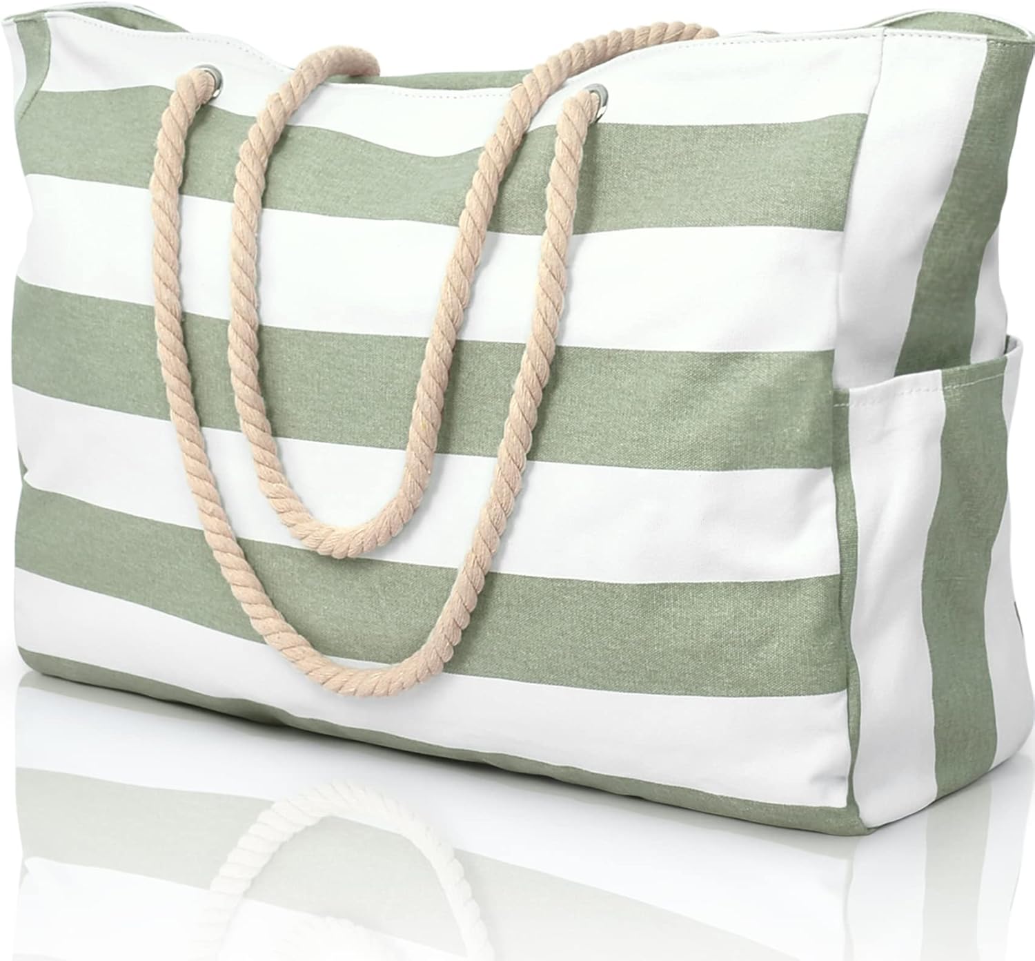 Moktan Sabai Waterproof Oversized Beach Tote Bag 20L Sandproof Zip Travel Carryall