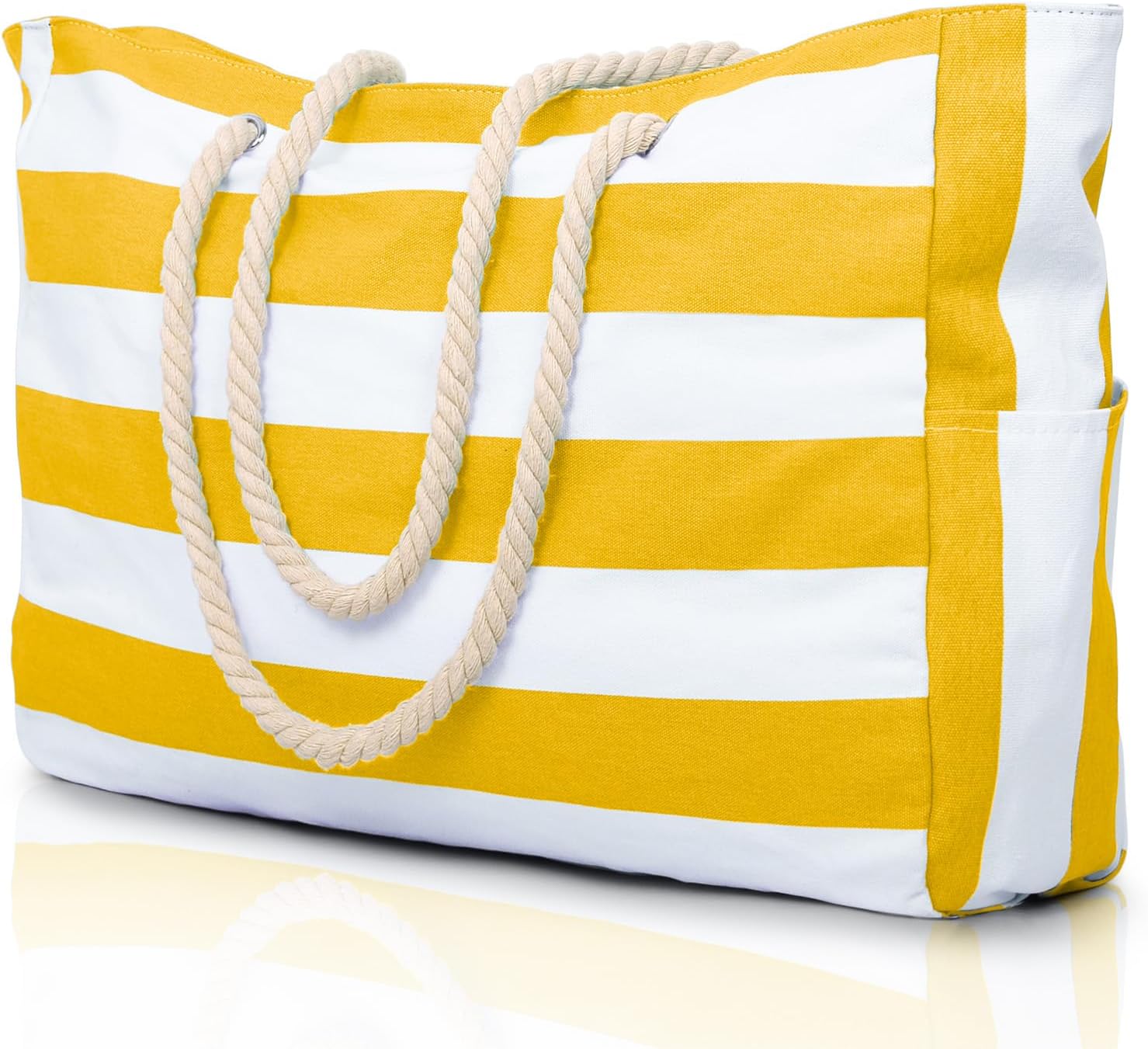 Moktan Sabai Waterproof Oversized Beach Tote Bag 20L Sandproof Zip Travel Carryall