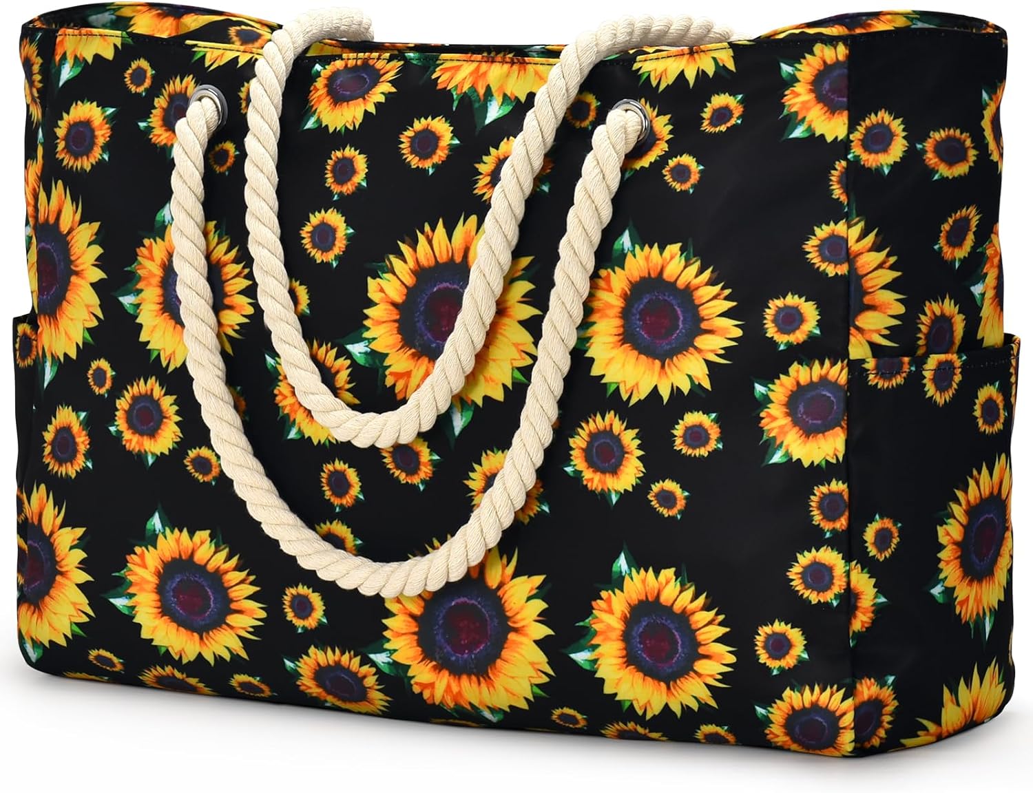 Moktan Sabai Waterproof Large Tote Bag with Zipper & Bottle Pockets