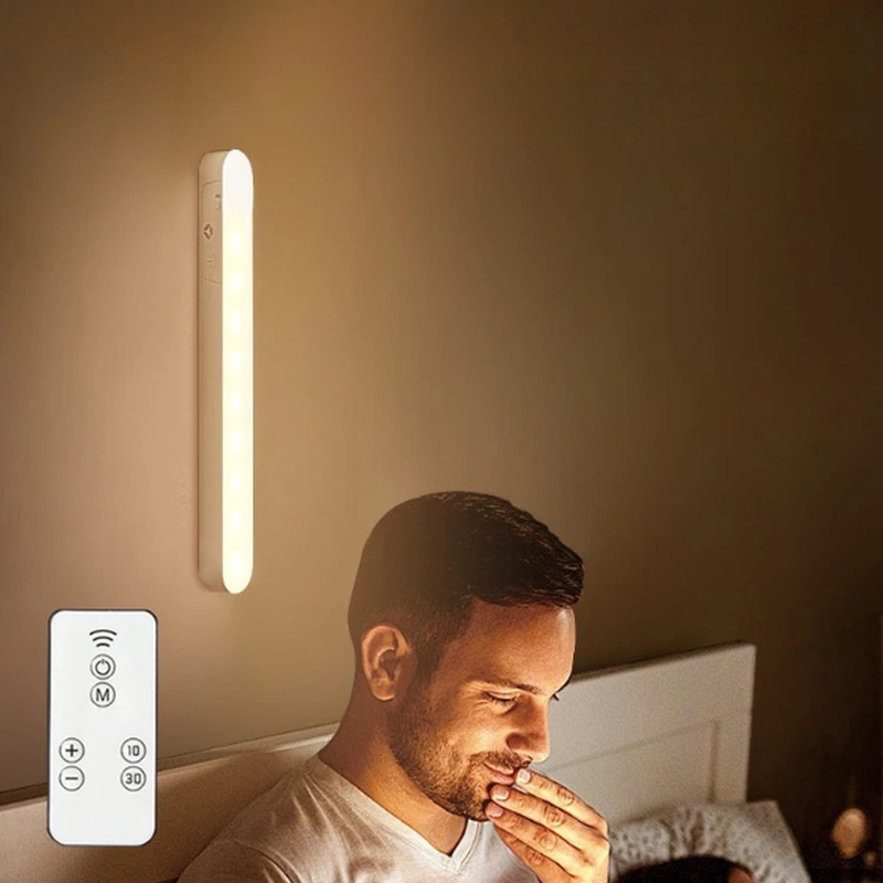 Moktan Sabai USB Rechargeable LED Night Light 3 Color Dimmable Magnetic Cabinet Lamp