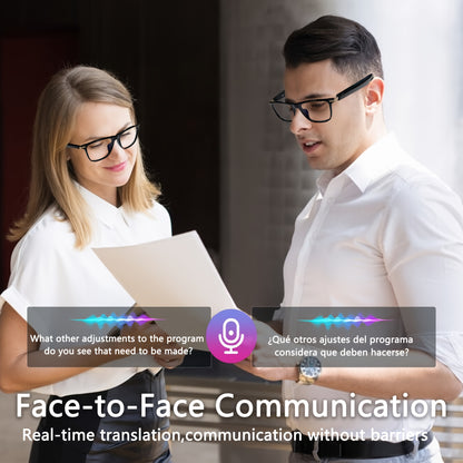 AI Smart Glasses with Real-Time Translation, Music, GPT, and HD Voice Calls