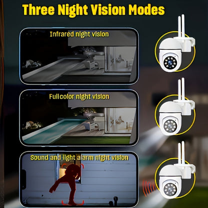 Wifi Security Cameras 4PCS 2K HD, Dual-Band, Night Vision, 2-Way Audio
