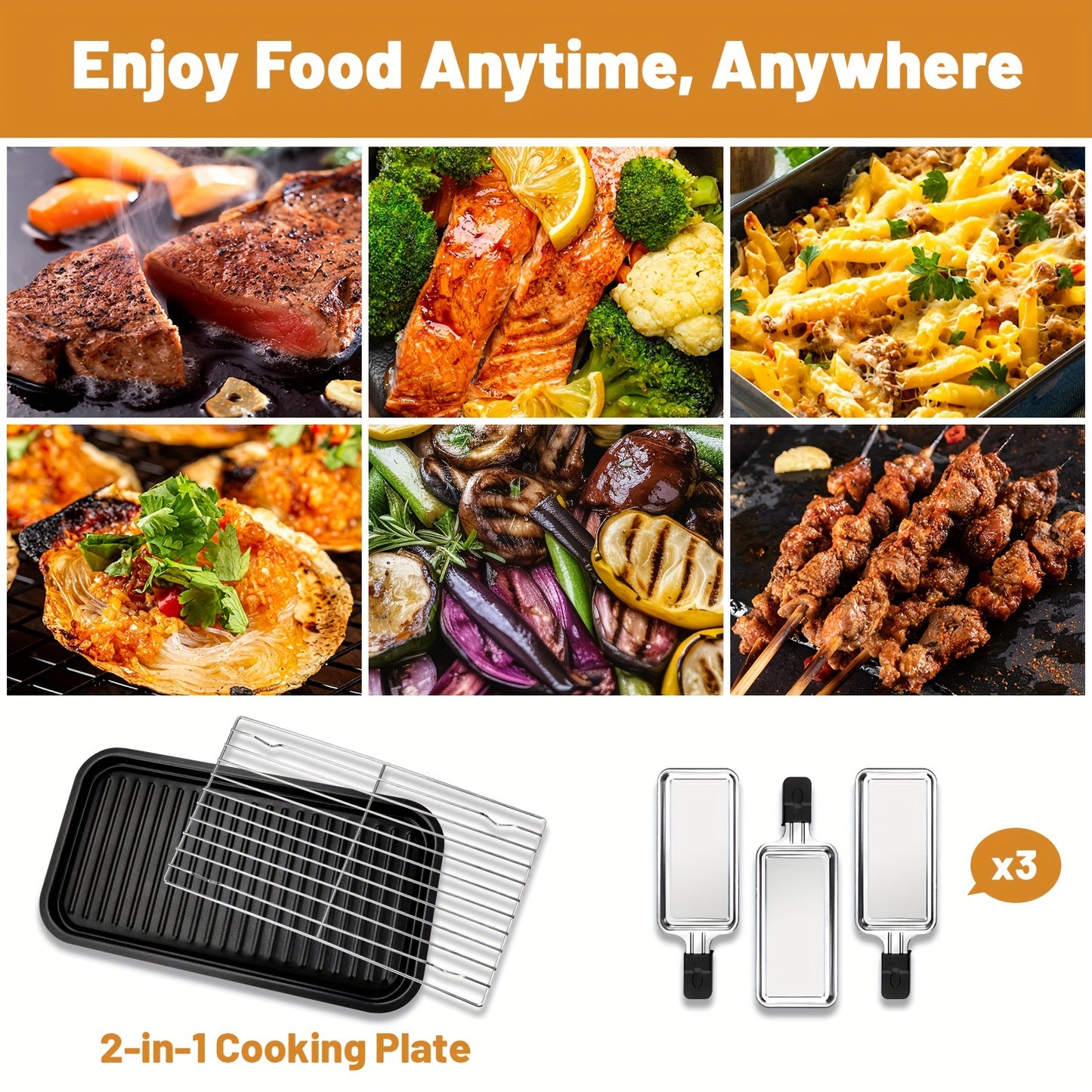 1500W Smokeless Indoor Grill with Hot Pot – Non-Stick Griddle, Temp Control, BBQ