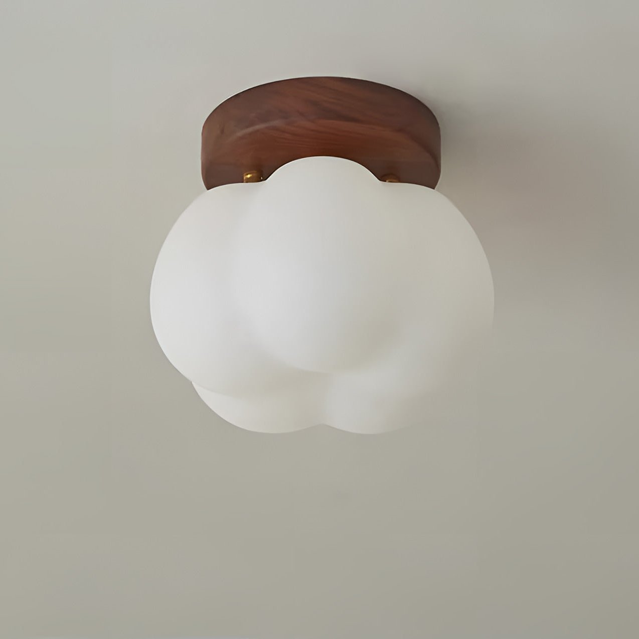 Moktan Sabai Pumpkin Flush Mount Ceiling Light Modern Round LED Ceiling Lamp