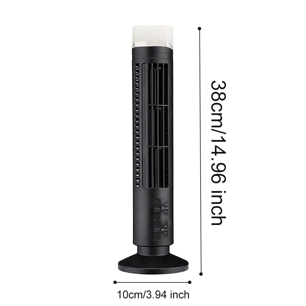 Moktan Sabai Mini USB Bladeless Desktop Air Conditioner Portable Cooler Fan Black