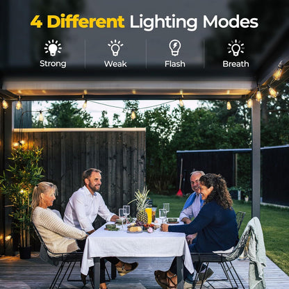 100FT Solar String Lights Outdoor – Waterproof LED Globe Lights for Patio & Garden