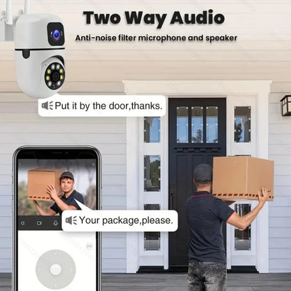 Home Security Cameras Wireless Dual Lens 1080P WiFi with Night Vision