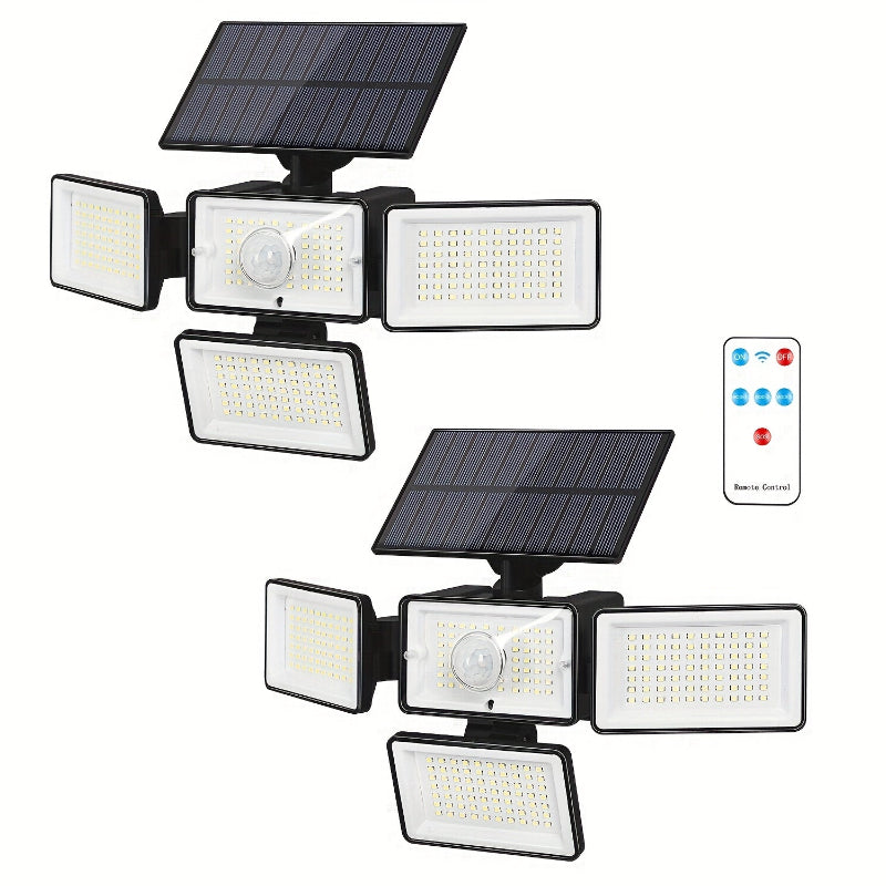 Moktan Sabai Moktan Sabai - Bright Solar Lights w/ Remote & Motion Sensor 2/4 Pack 2 Pcs -Upgraded Version