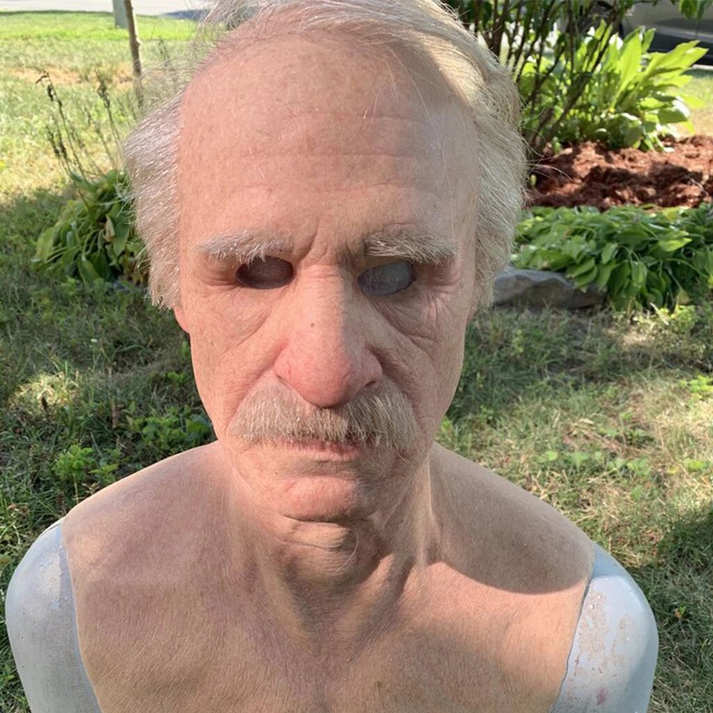 Moktan Sabai Realistic Old Man Halloween Mask