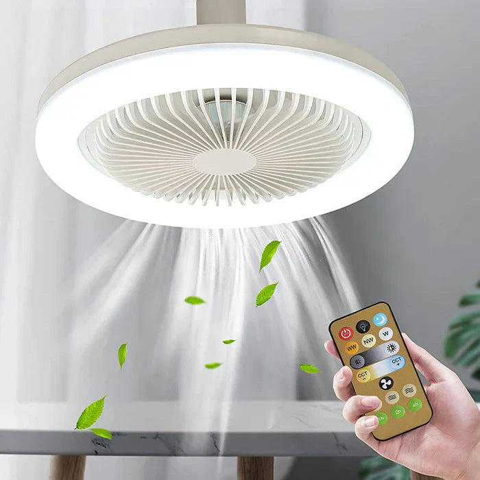 Moktan Sabai Versatile Low Profile Ceiling Fan with LED Light & Remote Control | Space-Saving Design for Enhanced Home Comfort