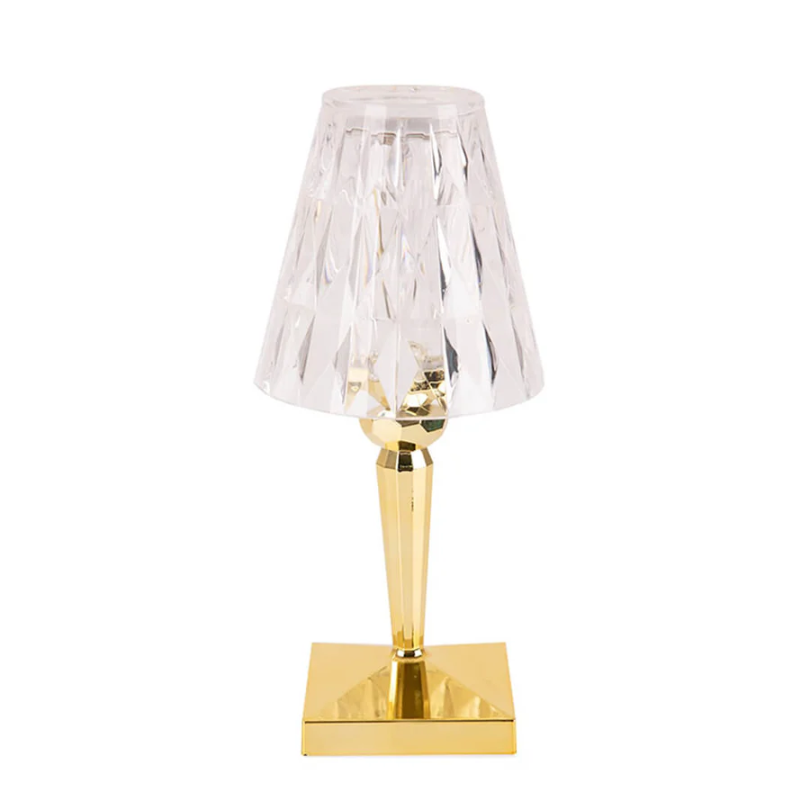 Moktan Sabai Crystal Table Lamp Luxury Bedside Nightstand Glam Lighting Decor Gold