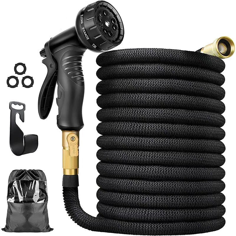 Moktan Sabai Expandable Garden Hose Flexible Water Hose with 8 Spray Nozzle Lightweight
