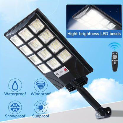 400 LED Solar Floodlights (2-Pack) - Waterproof with Motion Sensor