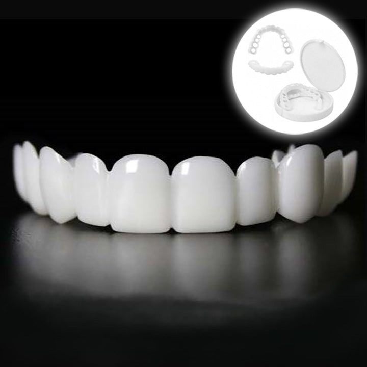 Moktan Sabai LumaGrin Snap-On Veneers Upper & Lower Teeth, Removable Smile Cover