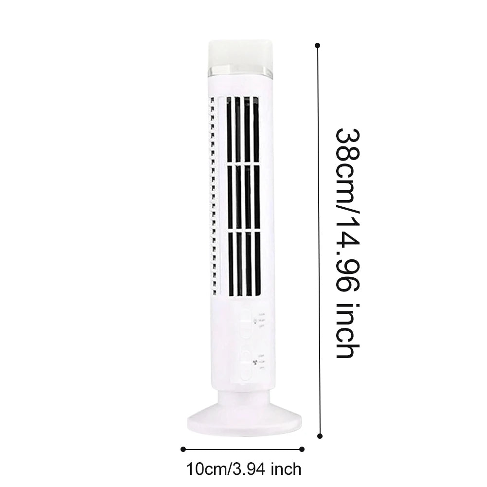 Moktan Sabai Mini USB Bladeless Desktop Air Conditioner Portable Cooler Fan White