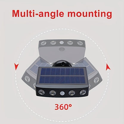 2/4-Pack Outdoor Solar Wall Lights – Motion Sensor, Dusk-to-Dawn, IP44 Rated