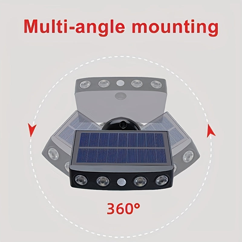 Moktan Sabai 2/4-Pack Outdoor Solar Wall Lights – Motion Sensor, Dusk-to-Dawn, IP44 Rated
