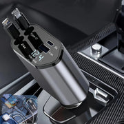 Moktan Sabai 120W Car Charger Retractable Cable USB & USB-C Fast Charging Car Adapter
