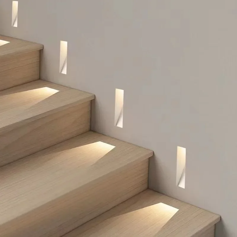 Moktan Sabai Nordic Frameless Stair LED Wall Light Stainless Steel Sensor Indoor Cool White