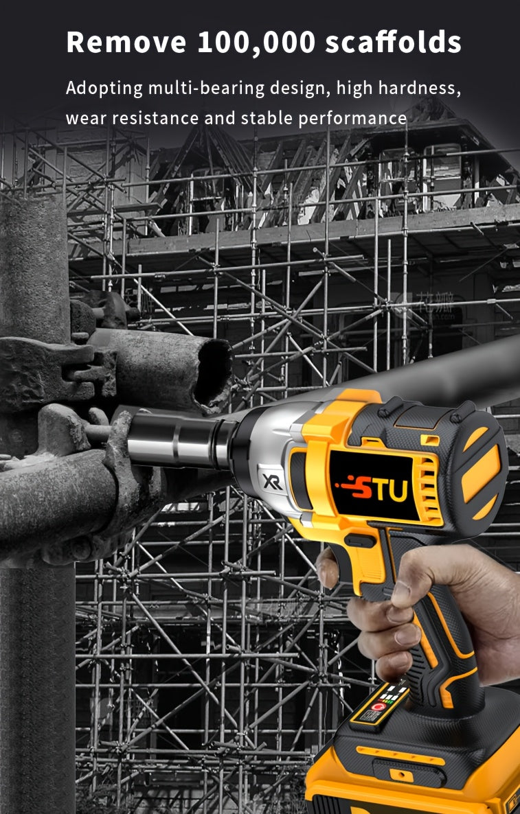 21V Cordless Impact Wrench Drill – Brushless, 4000mAh, Kit w/ Case & Sockets