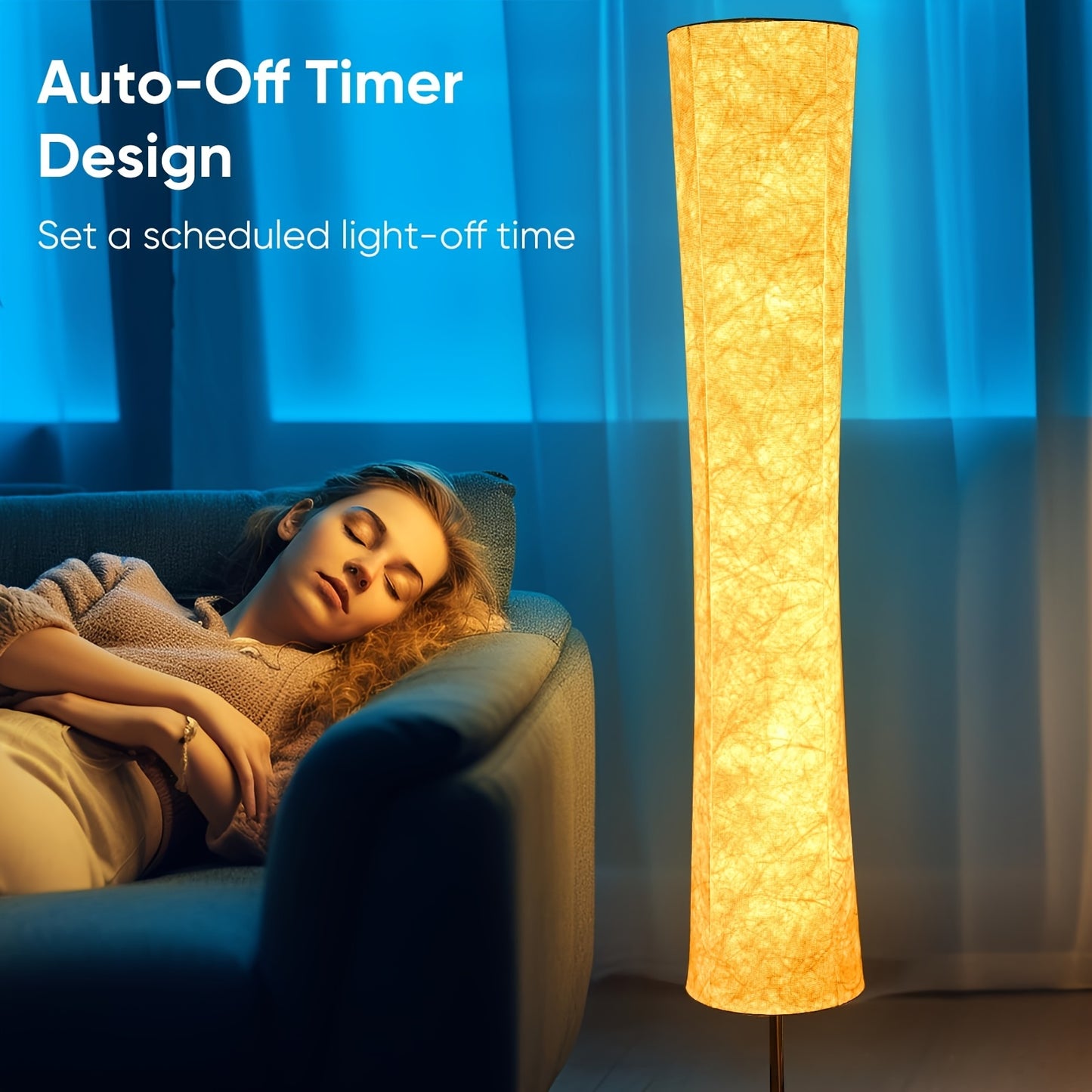 Smart LED Floor Lamp with WiFi & App | RGB Color Changing Standing Lamp