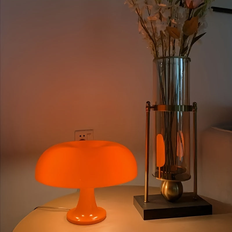 Moktan Sabai LED Mushroom Table Lamp Modern Bedside Light for Room Decor & Christmas Gift