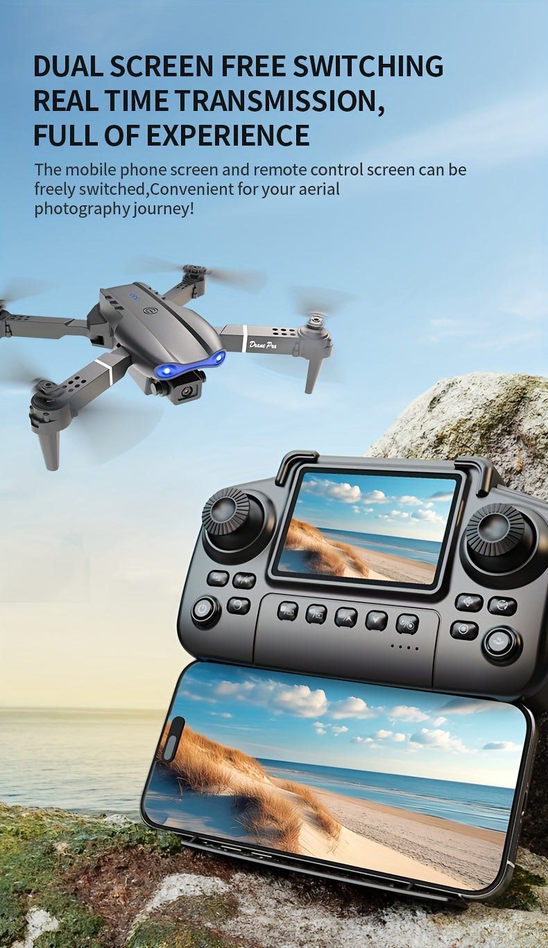 Foldable Drone with Screen Control & 2 Batteries - Ideal for Travel & Outdoor Adventures