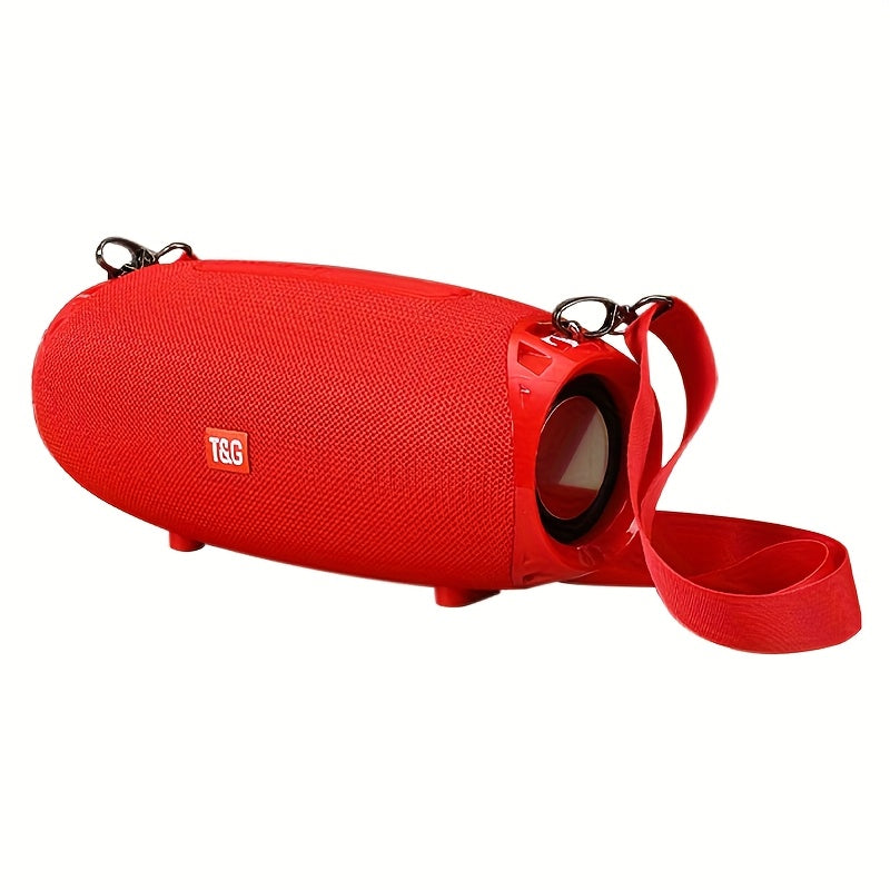 Portable Bluetooth Speaker with TWS Stereo, FM, USB/TF Card, Mic, Hi-Res Audio