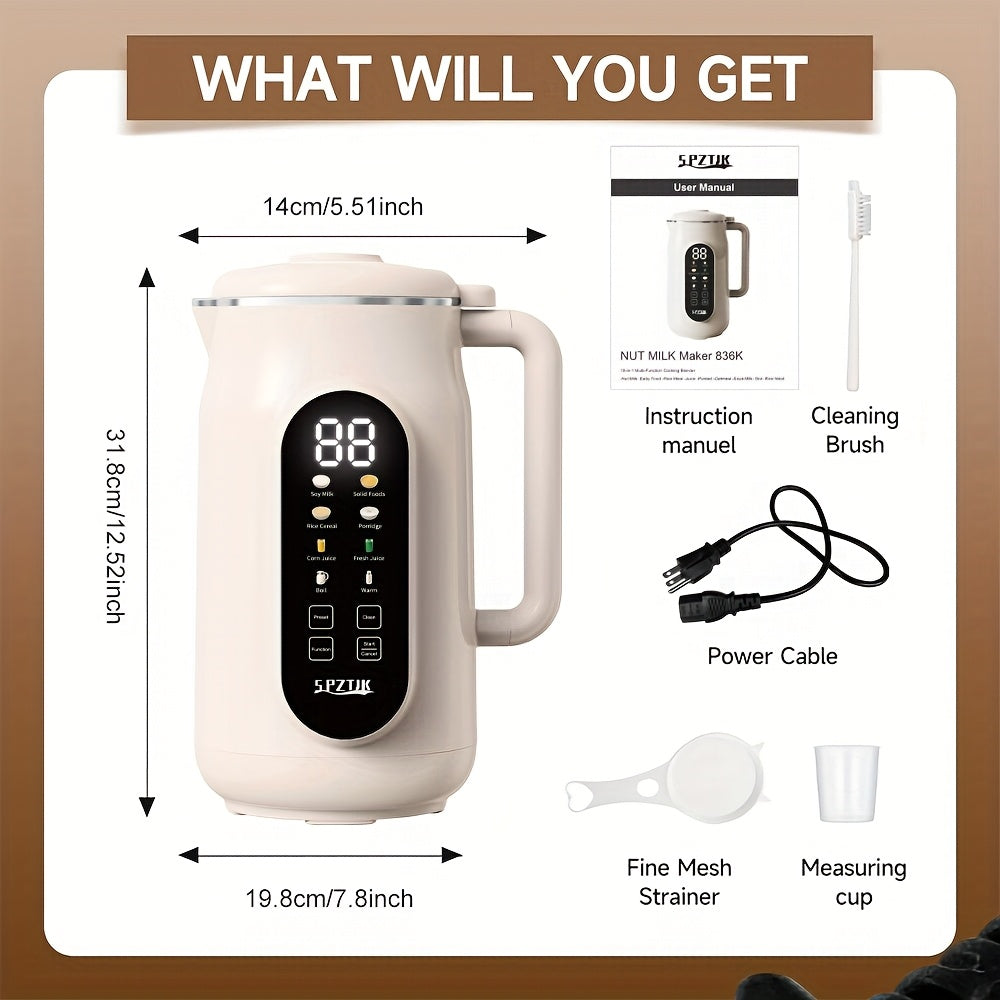 Moktan Sabai Nut Milk Maker Blender 21000RPM – 40oz Soy, Oat, Smoothie, Food Processor