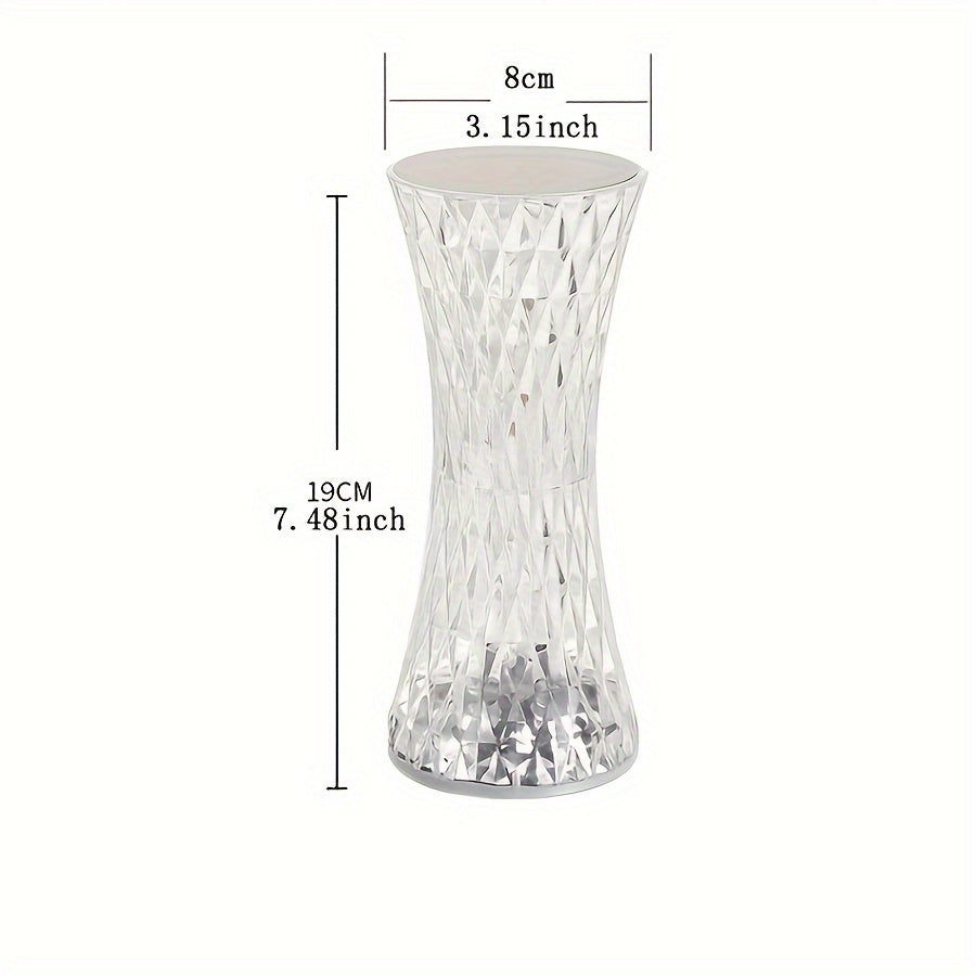 Moktan Sabai Touch Control Crystal Lamp – Rechargeable LED Night Light for Bedroom or Gifts