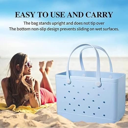Moktan Sabai Waterproof EVA Beach Tote Bag Large Sandproof Washable Travel Carryall