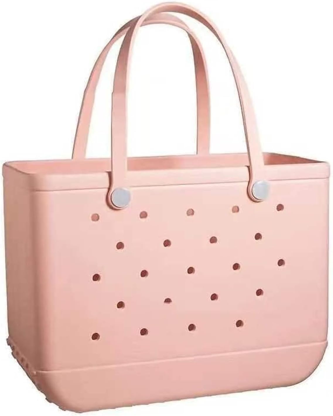 Moktan Sabai Waterproof EVA Beach Tote Bag Large Sandproof Washable Travel Carryall Peach L