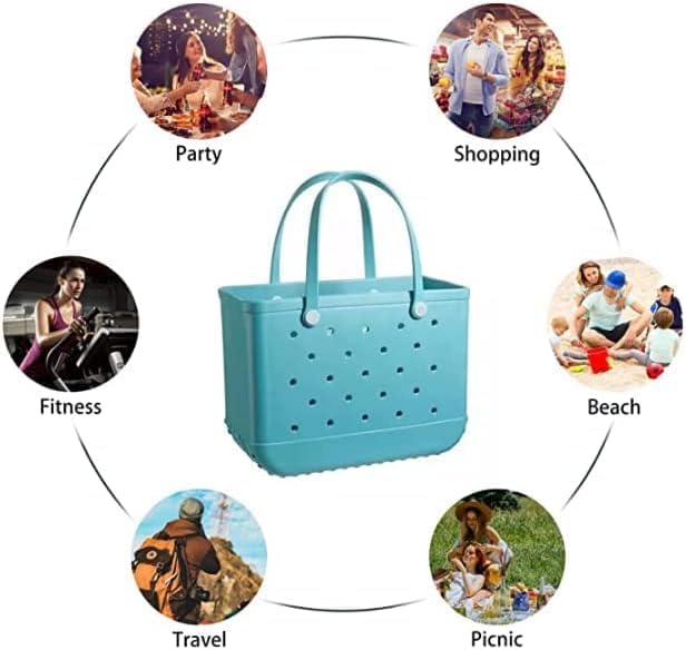 Moktan Sabai Waterproof EVA Beach Tote Bag Large Sandproof Washable Travel Carryall