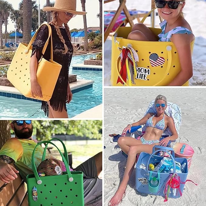 Moktan Sabai Waterproof EVA Beach Tote Bag Large Sandproof Washable Travel Carryall