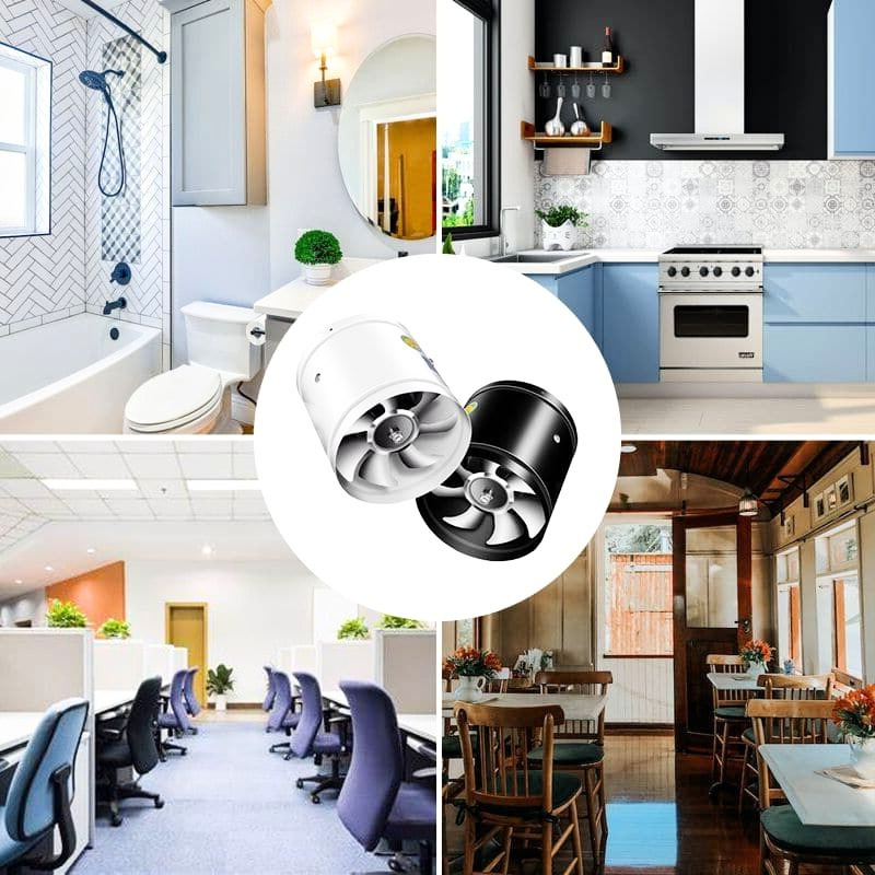 Moktan Sabai Bathroom Exhaust Fan Quiet Ventilation Fan for Kitchen Office
