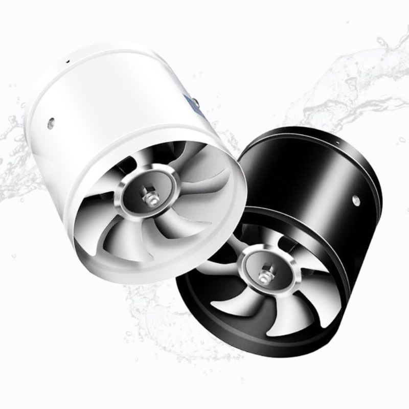 Moktan Sabai Bathroom Exhaust Fan Quiet Ventilation Fan for Kitchen Office White