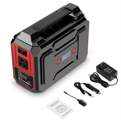 300W Solar Generator Portable Power Station for Camping, Travel & Home Use
