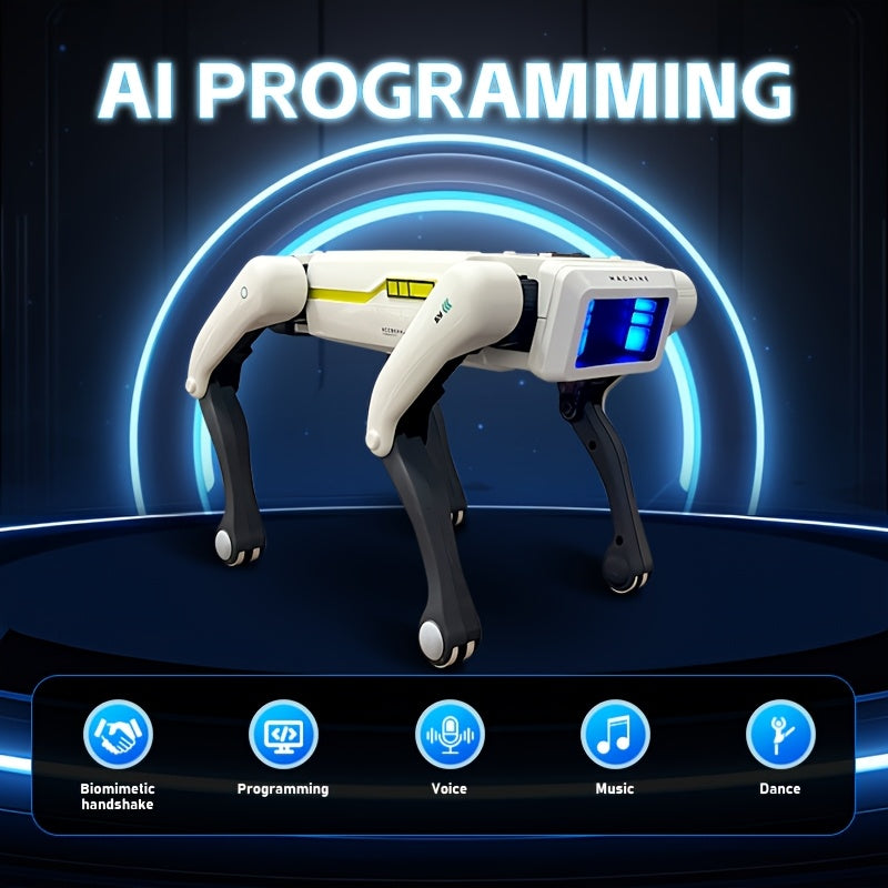 Smart Robot Dog with Voice Commands - Programmable Tech Toy for Kids