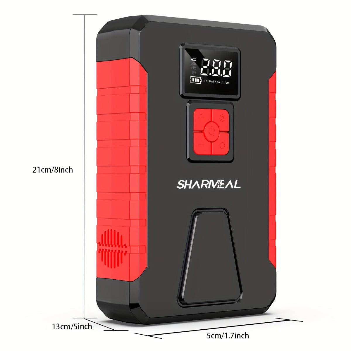 500A 12V Jump Starter with Air Compressor – Power Bank, Tire Inflator, USB-C, LED