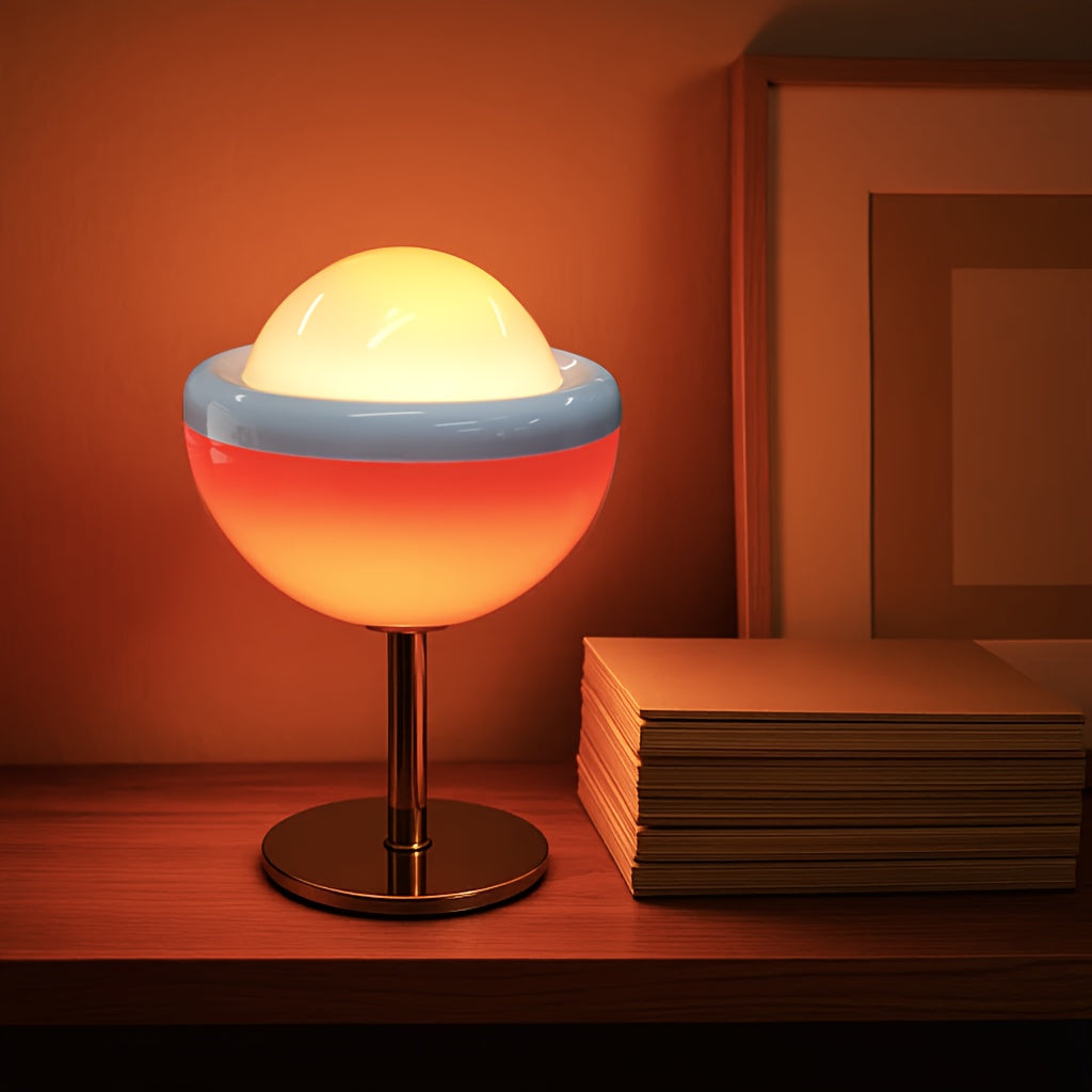 Moktan Sabai USB Dimmable Desk Lamp – Tri-Color LED Night Light for Bedroom & Gift Holidays Orange One size fits all