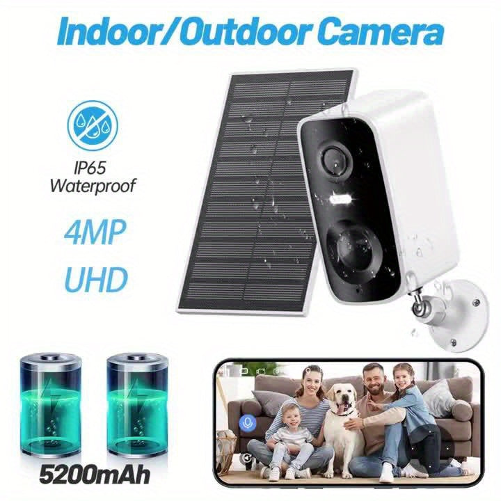 Moktan Sabai - 5MP Solar Security Camera with 360° View & AI Detection