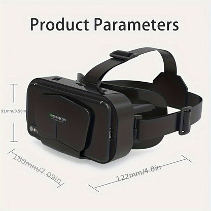 3D VR Headset for iPhone & Android – Blue Light Filter, Fits 4.7–7 Phones Moktan Sabai