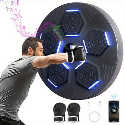 Wall-Mounted Musical Boxing Machine – Smart Target Trainer with Music & LED Display Moktan Sabai